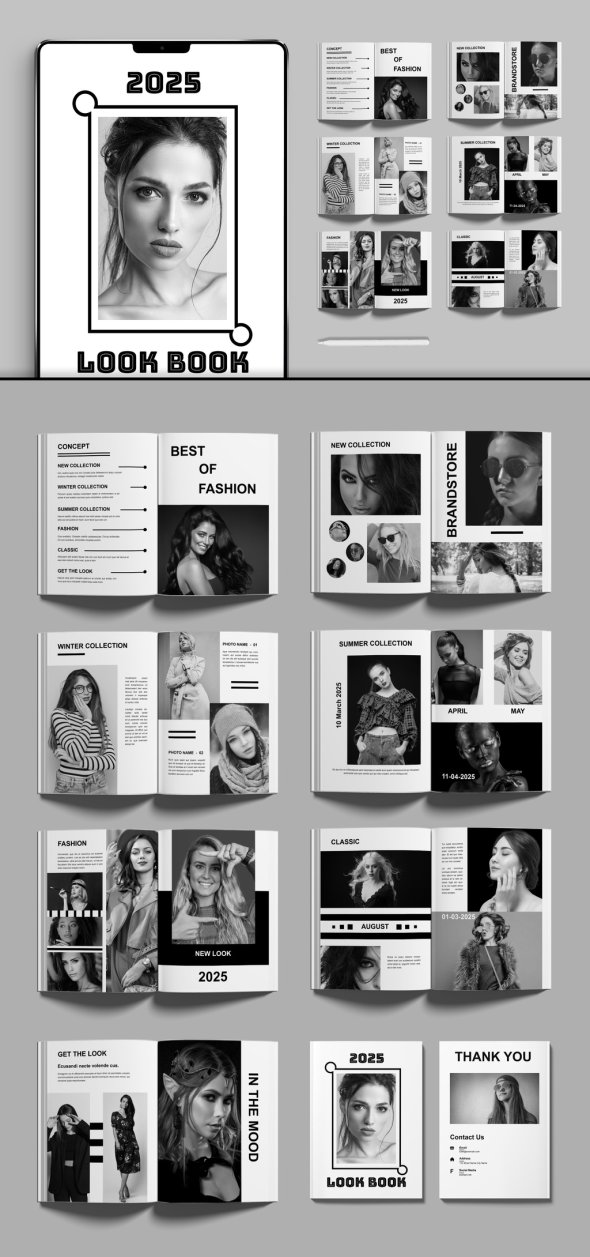 AdobeStock - Look Book Layout - 728985658
