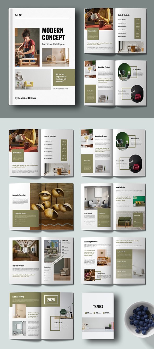 AdobeStock - Furniture Catalogue Template Layout - 739429680