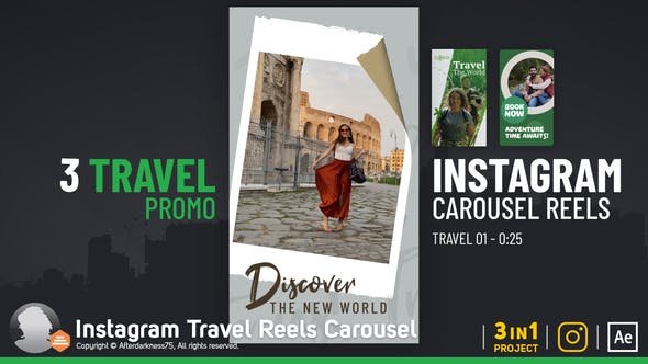 VideoHive - Instagram Travel Reels Carousel - 51669089