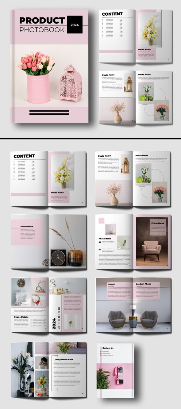 AdobeStock - Product Photo Book Template Design - 729013966