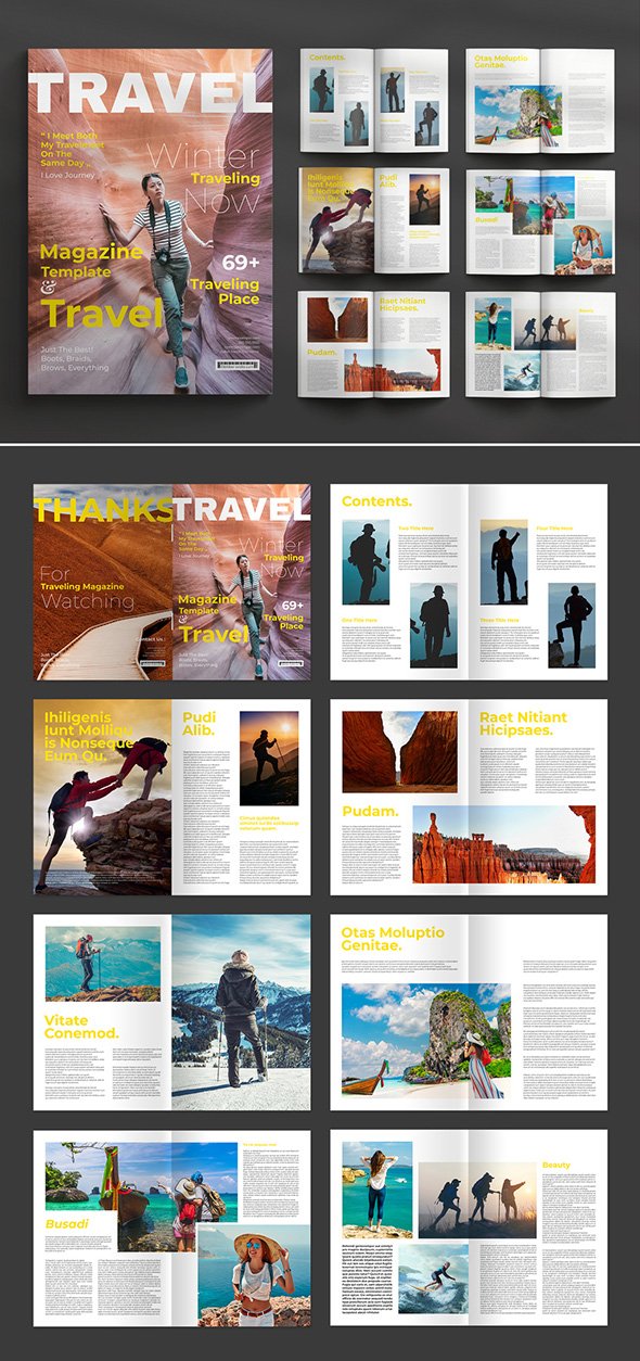 AdobeStock - Travel Magazine Template - 723727005