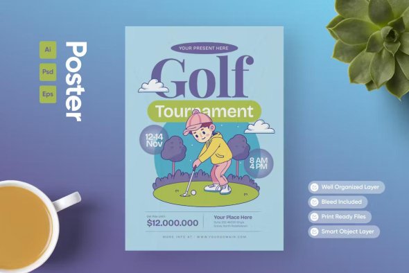 Golf Tournament - Poster - BT38TYG