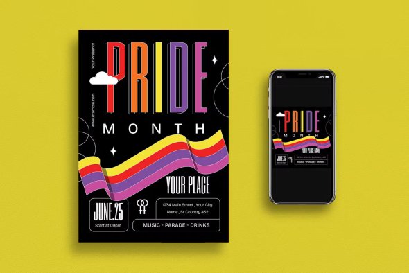 GraphicRiver - Pride Month Flyer - 52117535