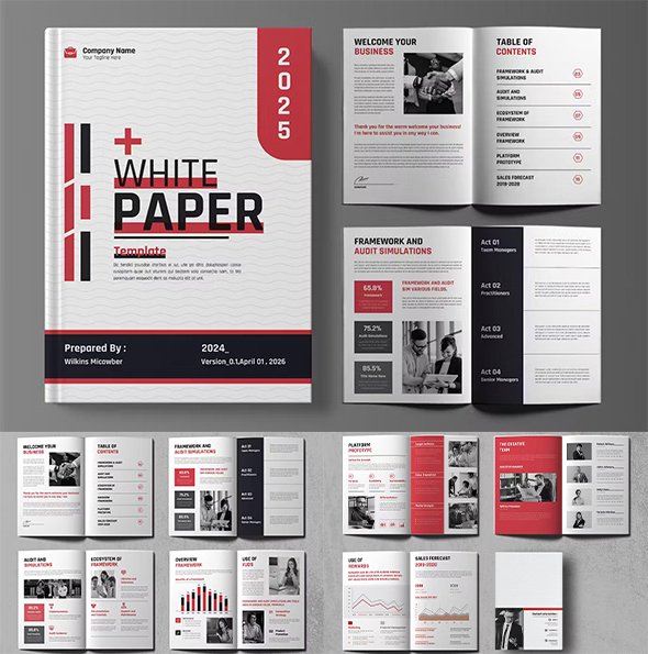 CreativeMarket - White Paper Template - 92561871