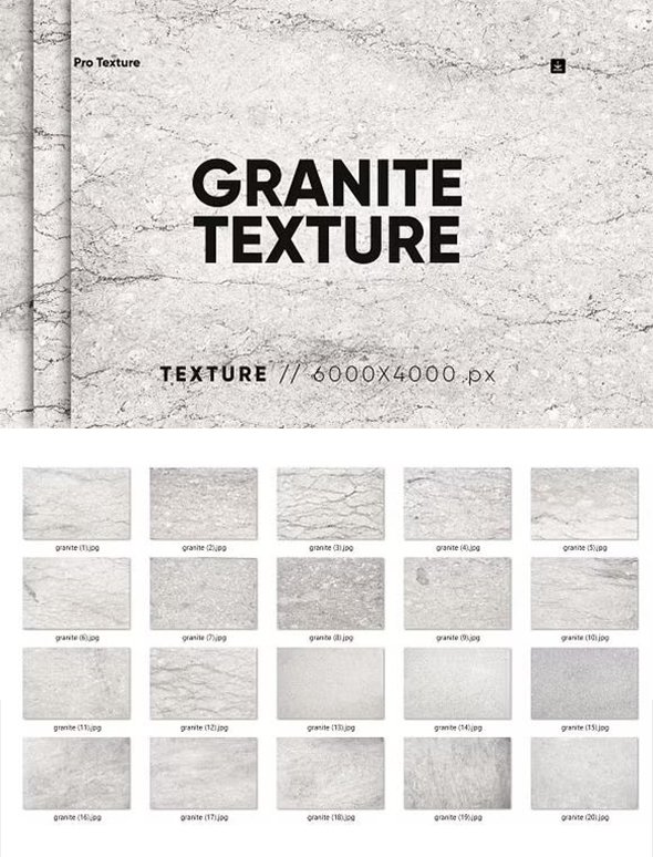 CreativeMarket -  20 Granite Textures HQ - 227748419