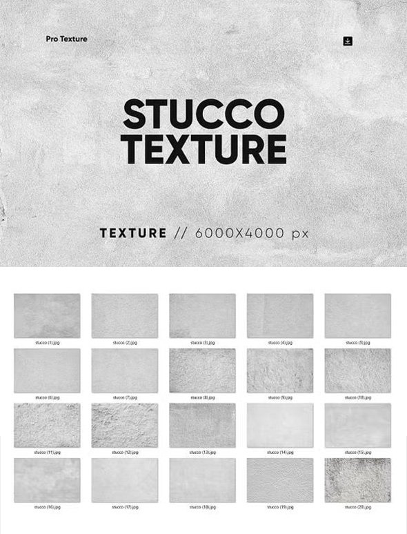 CreativeMarket - 20 Stucco Texture HQ - 227748481